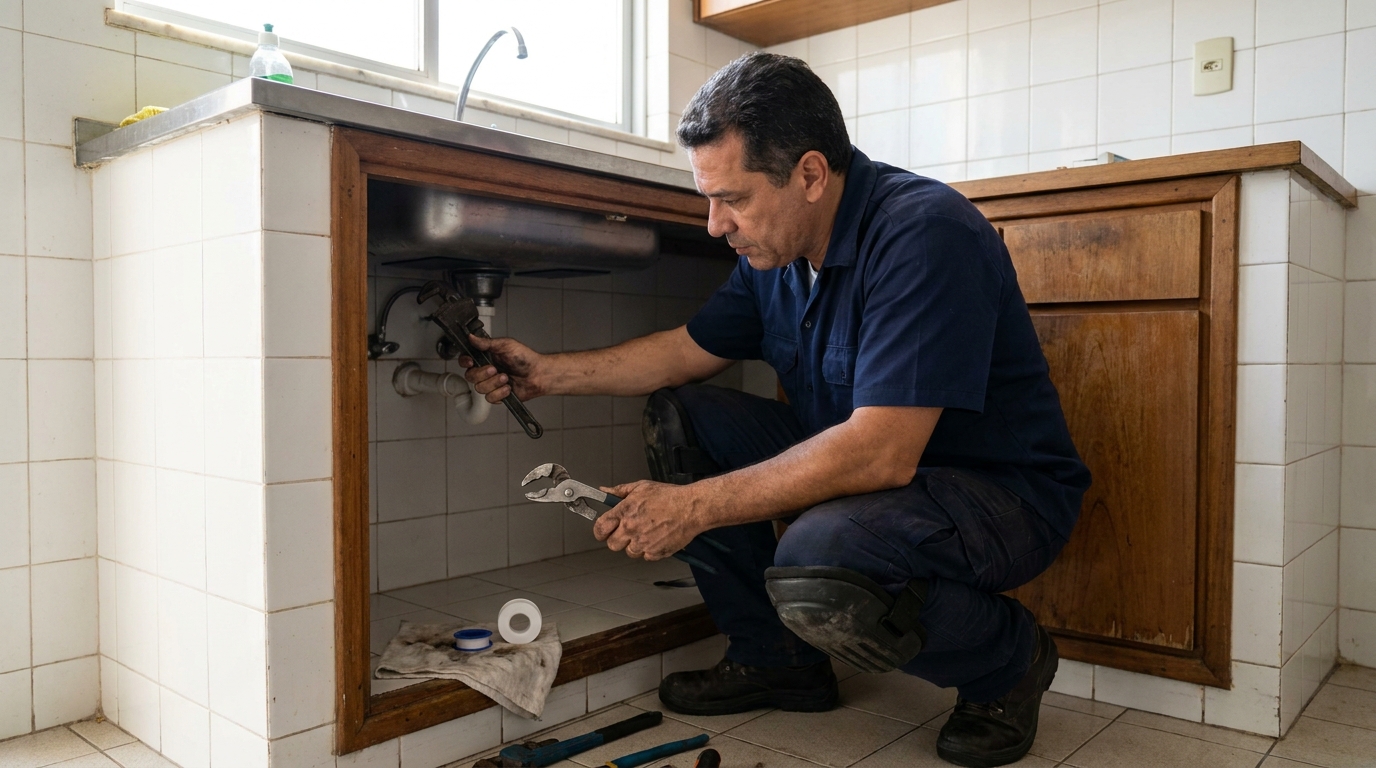 Encanador atendendo em Betim-MG